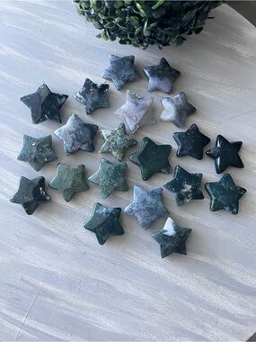 Moss agate star